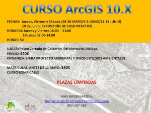 CURSO ARCGIS MALAGA PRESENCIAL